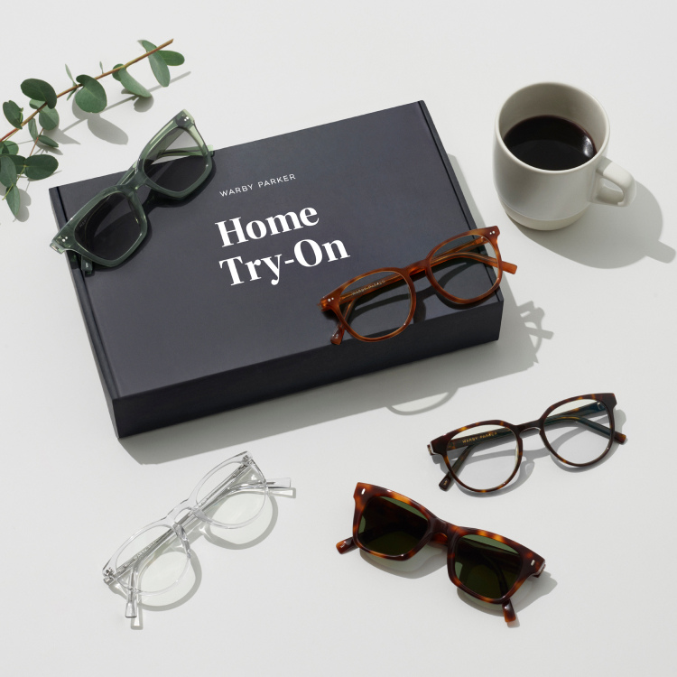 Warby parker try at deals home